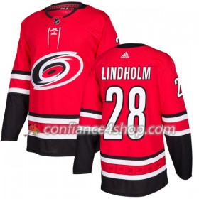 Adidas Maillot de Hockey Carolina Hurricanes Elias Lindholm 28 2017-2018 Rouge Authentic - Homme